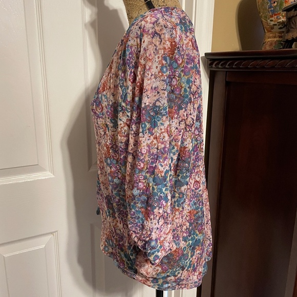 Anthropologie Multicolor Floral Blouse - Picture 6 of 9
